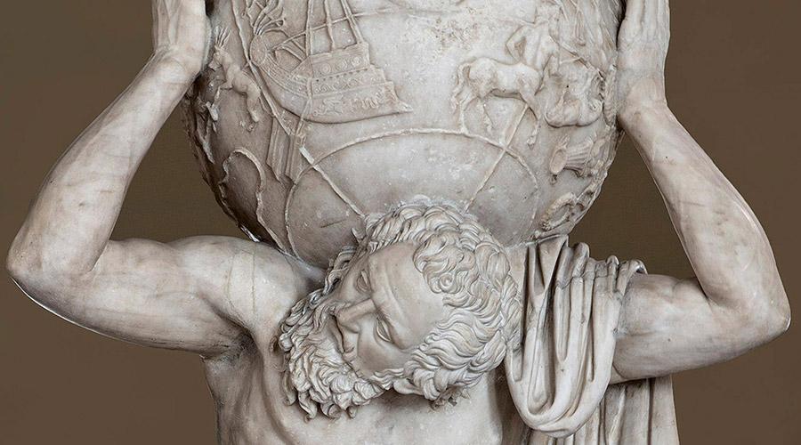 Atlante Farnese al Museo Archeologico di Napoli