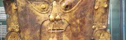 Maschera Maya alla mostra precolombiana al Museo Archeologico di Napoli