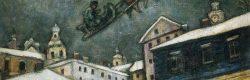 Russian Village, una delle opere di spicco esposte nella mostra di Chagall a Sorrento