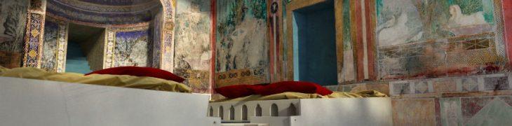 render di una delle ville della mostra tesori sotto i lapilli a Pomepi
