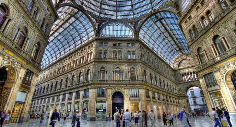 La Galleria Umberto I a Napoli