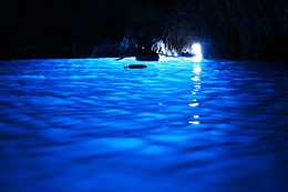 A Gruta Azul em Capri