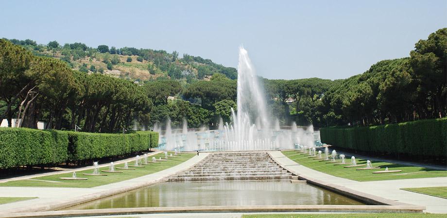 La Fontana dell'Esedra nella Mostra d'Oltremare a Napoli