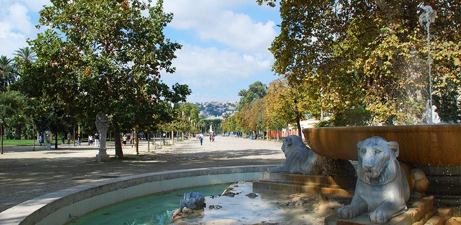 Viale della Villa Comunale a Napoli