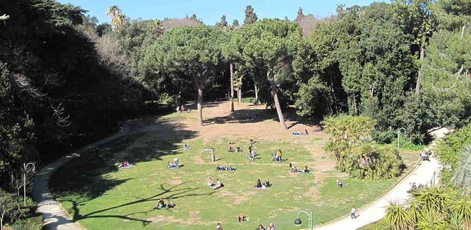 Il prato della Villa Floridiana a Napoli