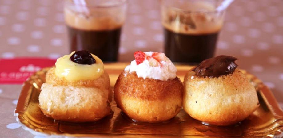 Babà con crema della Pasticcera Capriccio a Napoli