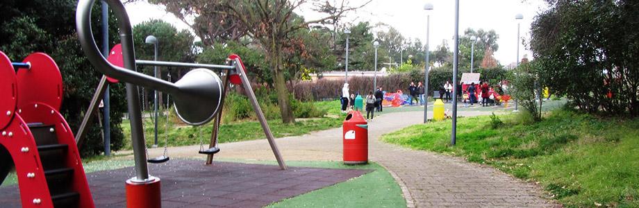 Parco giochi al Virgiliano a Napoli