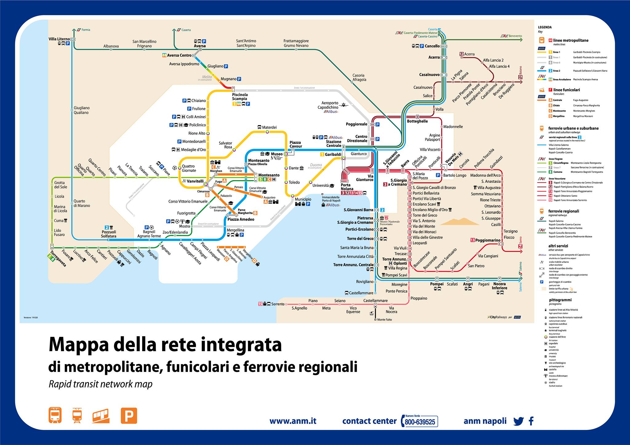 Metropolitana Napoli Cartina Carte Du M tro De Napoli GXCE
