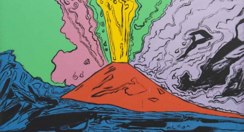 the Vesuvius, the most famous volcano in the world portrayed by Andy Warhol