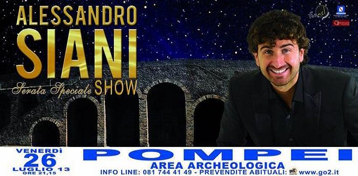 Alessandro Siani show Pompeii