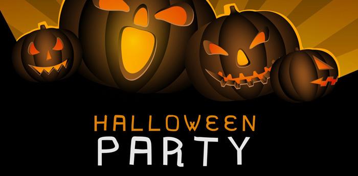 Flyer of a Halloween party