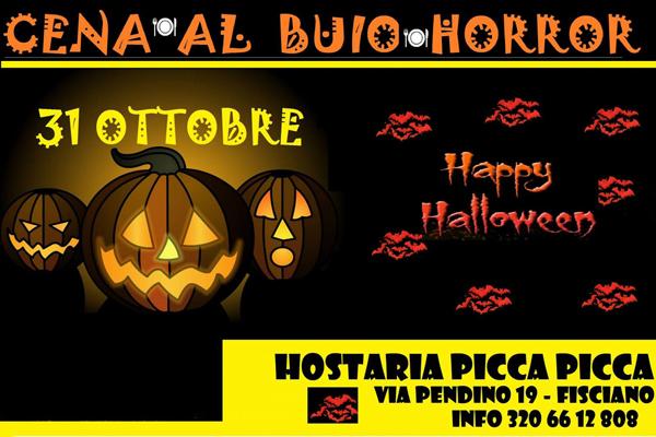 Glückliches Halloween-Plakat beim Hostaria Picca Picca di Fisciano