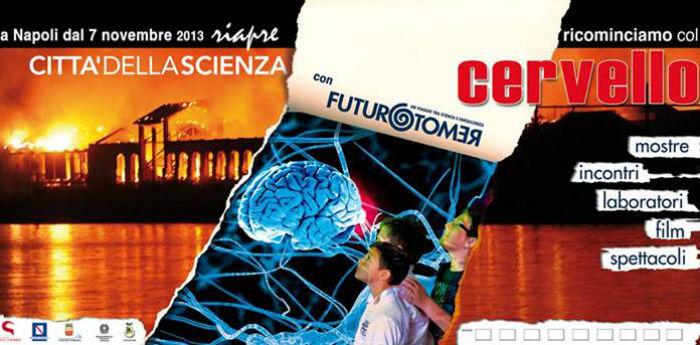 Affiche de l'exposition sur le cerveau à la Cité des sciences pour le futur lointain 2013