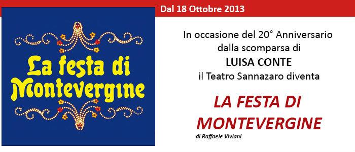 Poster of the show The Feast of Montevergine at the Teatro Sannazaro