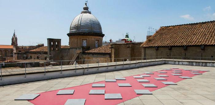 Terrasse des Muttermuseums, frei bis zur neuen Ausstellungssaison