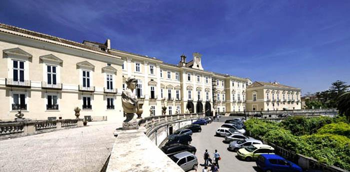 open to the botanical garden of the portici palace