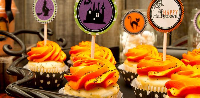 Photo de quelques bonbons d'Halloween