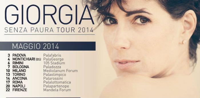 Giorgia em concerto no Palapartenope