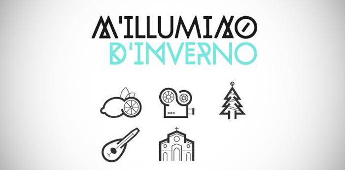 Cartel de eventos para Navidad M'illumino invierno en Sorrento