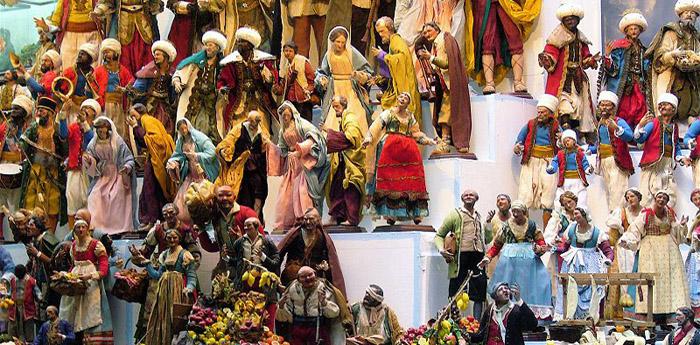 presépios em San Gregorio Armeno por ocasião do Natal