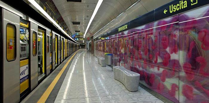 Metro Line 1 Naples, regional strike public transport