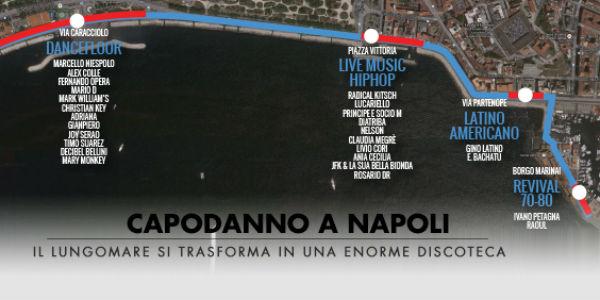 Locandina del Capodanno 2014 al Lungomare di Napoli