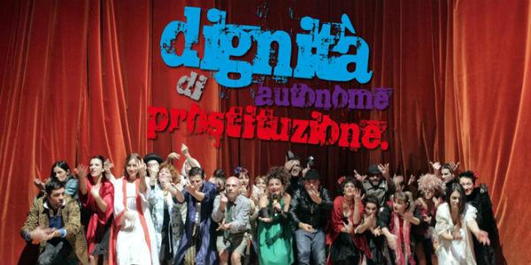 Poster of the show Autonomous Dignity of Prostitution at the Bellini Theater