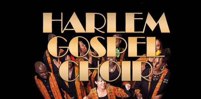 poster of the concert of the gospel harlem choir all'arenile reload of napoli