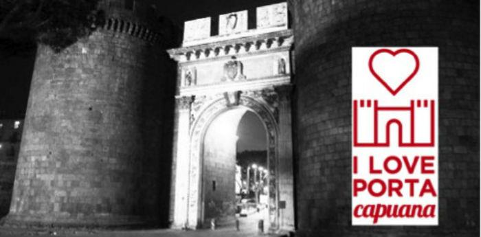 Poster of the project I Love Porta Capuana, guided tours in Naples