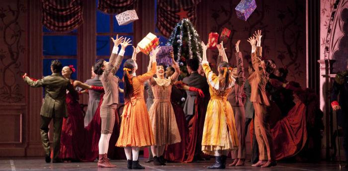 The Nutcracker Ballet on stage at the Teatro San Carlo in Naples