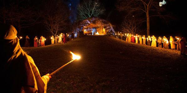 Crèche vivante organisée à Morcone, province de Bénévent