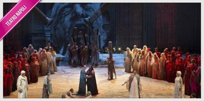 Verdi's Aida on stage at the Teatro San Carlo in Naples