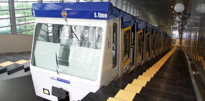 Foto del funicular de Mergellina en Nápoles