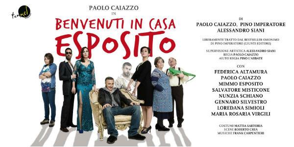 Locandina dello spettacolo Benvenuti in Casa Esposito al Teatro Augusteo