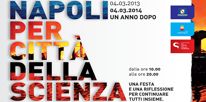 Poster of the party to be held on March 4 in Città della Scienza