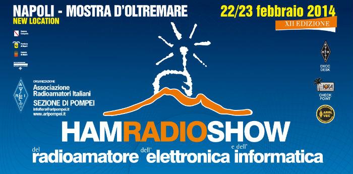 Poster of the Ham Radio Show to be held in Naples at the Mostra d'Oltremare