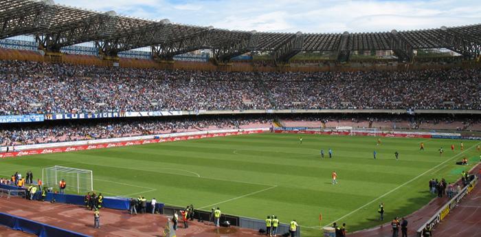 stadio san paolo di napoli durante una partita