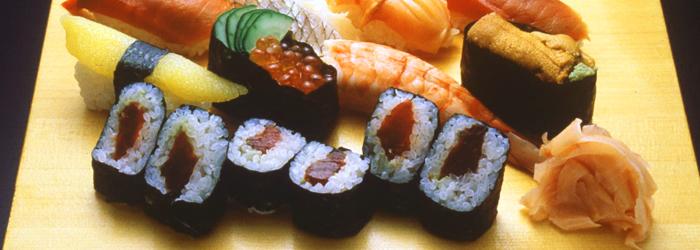 Plat à sushis japonais