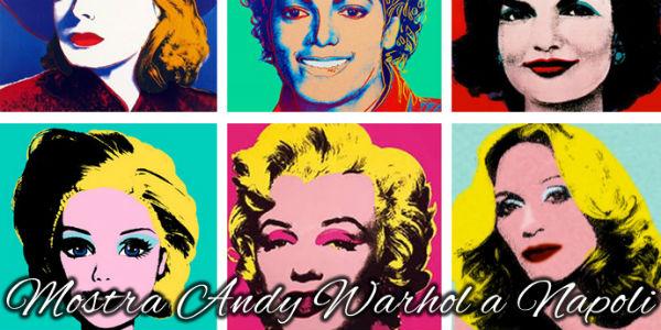 Plakat der Andy Warhol-Ausstellung im Pan di Napoli