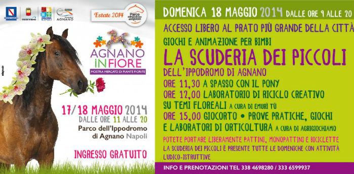 Poster of the Agnano in Fiore event at the Hippodrome of Agnano, in Naples