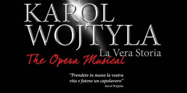 Cartaz do show Karol Wojtyla o musical no Teatro Palapartenope