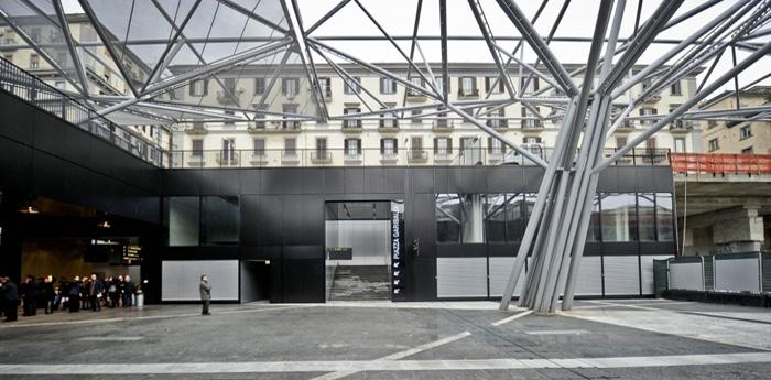 estação de metrô linha 1 na piazza garibaldi em nápoles