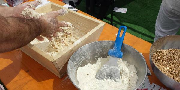 Pizza workshop at 2014 Pizzafestival in Naples