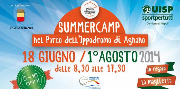 Poster of the Summer Camp at the Agnano Hippodrome in Naples