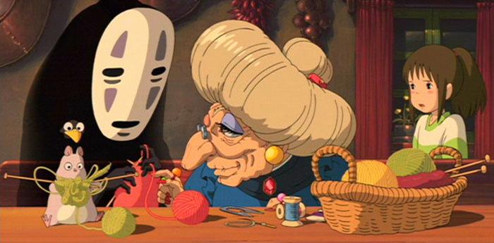 a scene from the movie The Enchanted City of Miyazaki