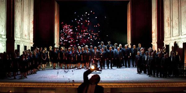 Cavalleria Rusticana on stage at the Teatro San Carlo