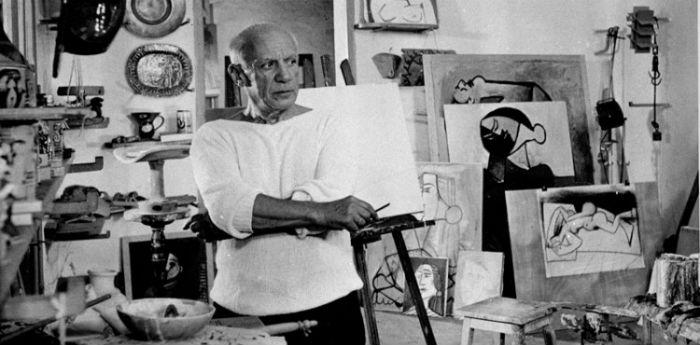 Picasso in Sorrent in der Villa Fiorentino