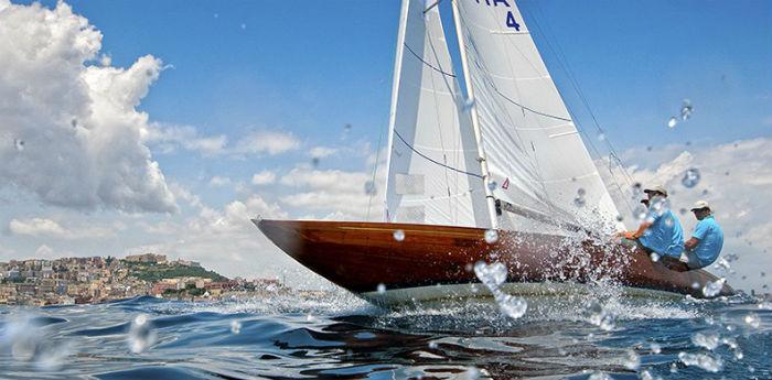 The Vintage Sails on the Waterfront of Naples