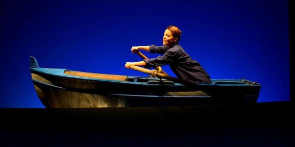 In summer with the Mercadante Theater boat