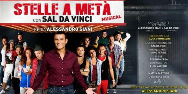 Sal Da Vinci at the Augusteo Theater with Stars in half